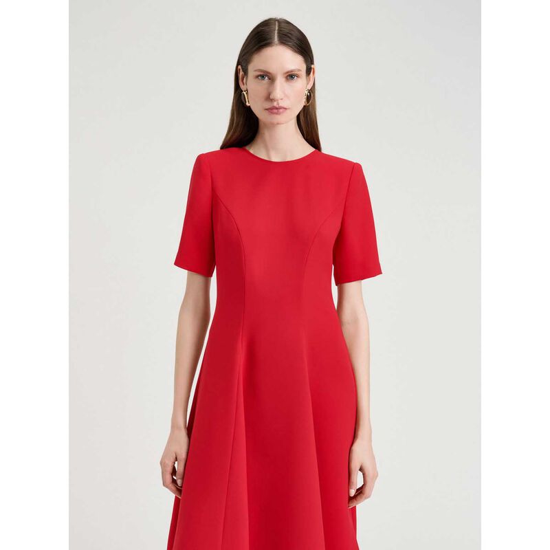 Veronika Maine Double Weave Midi Dress image number 2